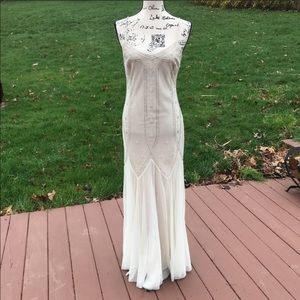 Laura Ryner bohemian beaded maxi dress